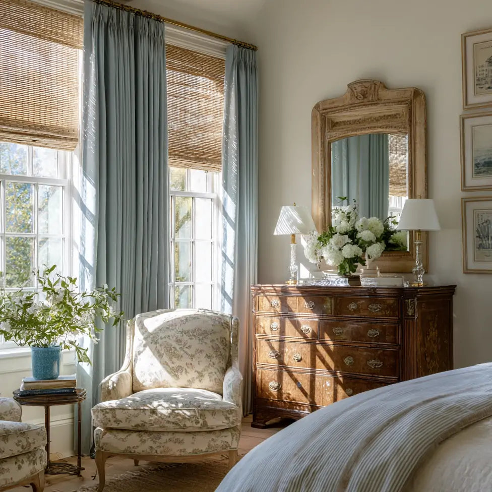 Tuscany Woven Faux Linen Pinch Pleat Custom Curtains Tuscany