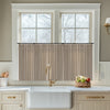 Tuscany Woven Faux Linen Custom Cafe Curtains