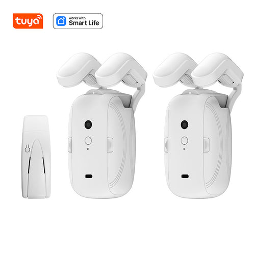 Intelligent automatic curtain opener, remote control version ixacurtains Remote control double opening Roman Rod Wifi